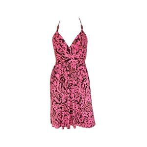 y2k vintage halter mini dress